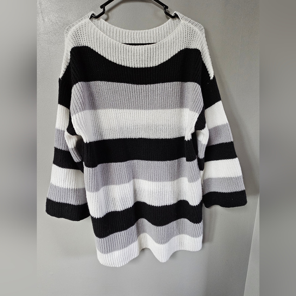 Striped Black and White Sweater